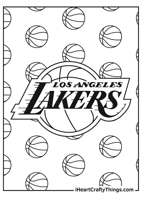 lakers coloring pages for kids